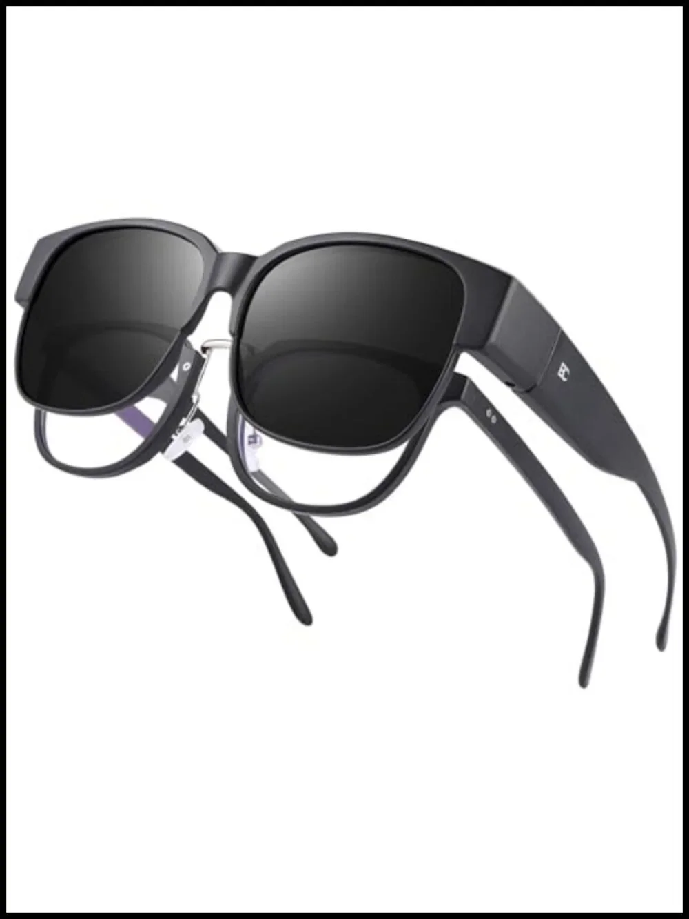 Polarized Fit Over Sunglasses Wrap Around Over Glasses UV Protection TR90